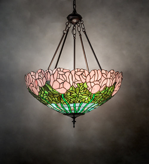 Meyda Tiffany 231156 Three Light Pendant, Mahogany Bronze