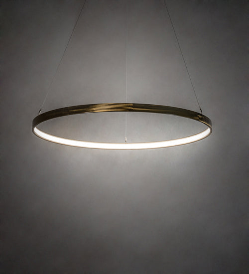 Meyda Tiffany 231762 LED Pendant, Brass Tint