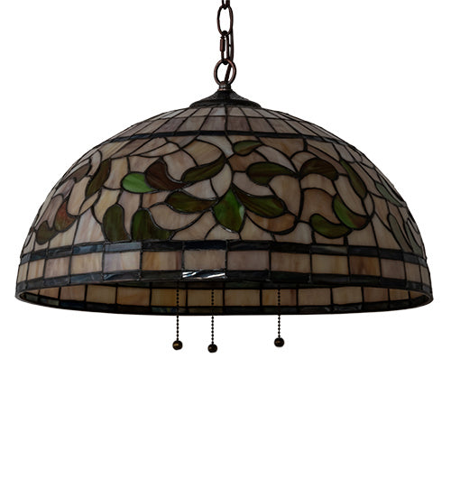 Meyda Tiffany 232183 Three Light Pendant, Mahogany Bronze