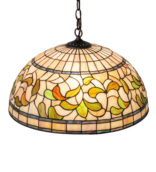Meyda Tiffany 232183 Three Light Pendant, Mahogany Bronze