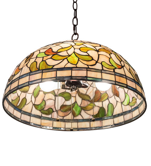 Meyda Tiffany 232183 Three Light Pendant, Mahogany Bronze