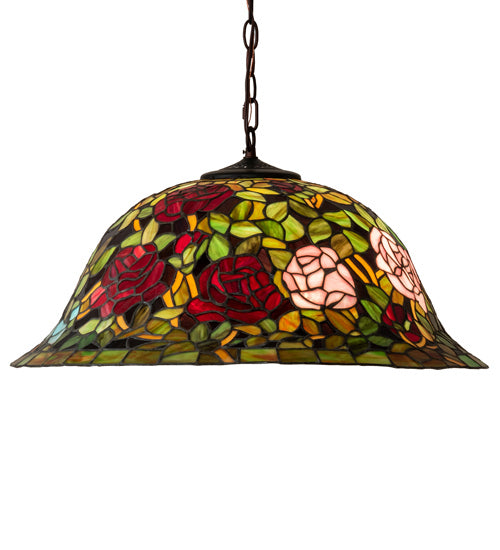 Meyda Tiffany 46583 Three Light Pendant, Mahogany Bronze