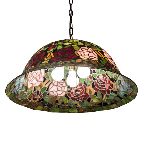 Meyda Tiffany 46583 Three Light Pendant, Mahogany Bronze