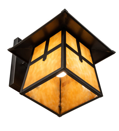Meyda Tiffany 54728 One Light Wall Sconce, Craftsman Brown
