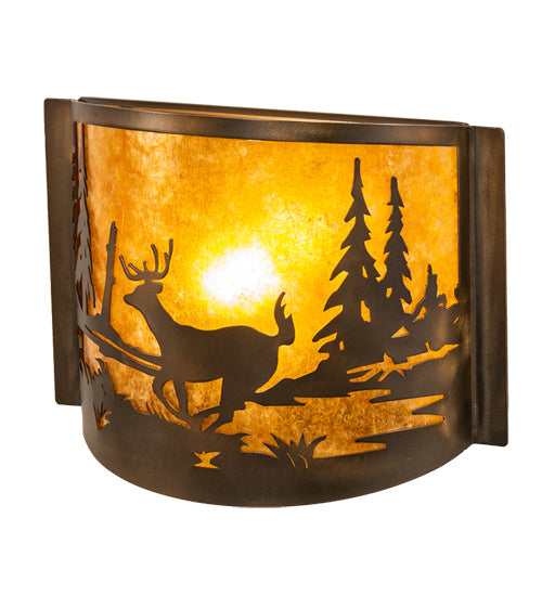 Meyda Tiffany 70703 One Light Wall Sconce, Antique Copper