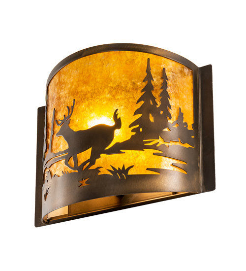 Meyda Tiffany 70703 One Light Wall Sconce, Antique Copper