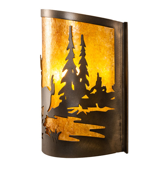 Meyda Tiffany 70703 One Light Wall Sconce, Antique Copper