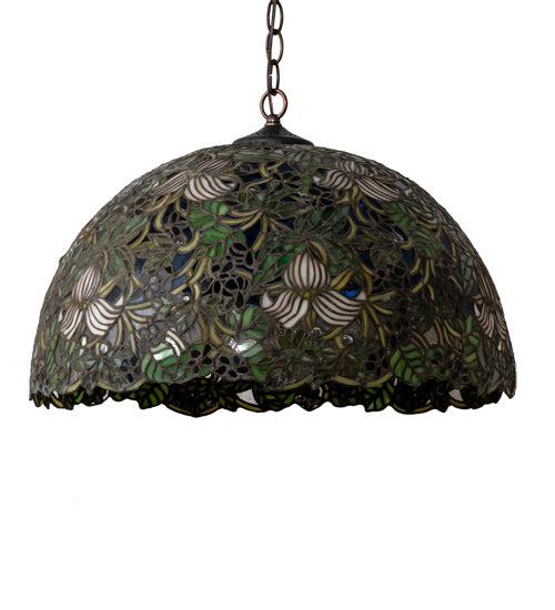 Meyda Tiffany 72315 Three Light Pendant, Mahogany Bronze