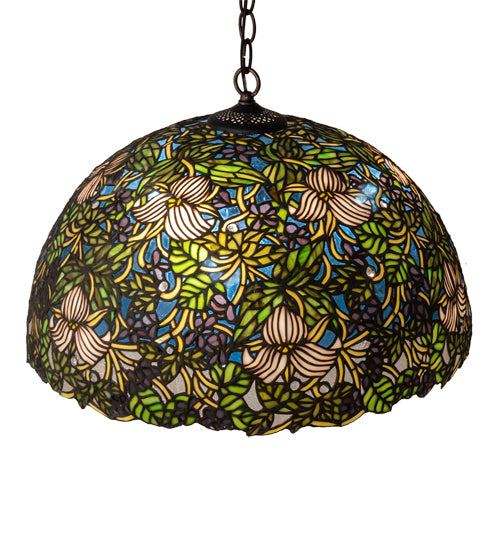 Meyda Tiffany 72315 Three Light Pendant, Mahogany Bronze