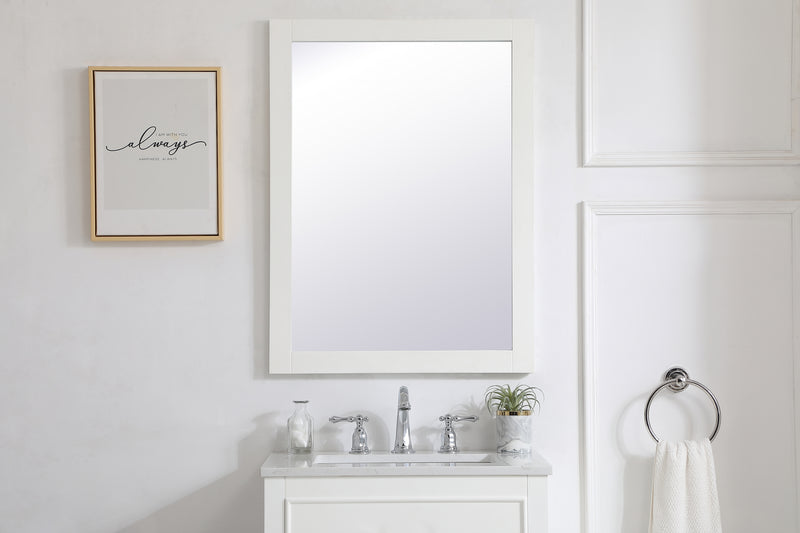 Elegant Lighting VM22432WH Mirror, White