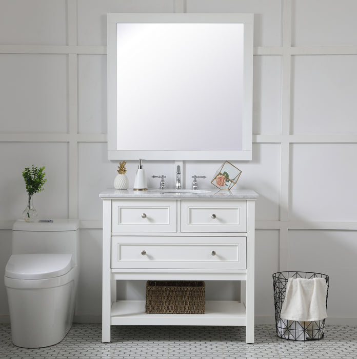 Elegant Lighting VM23636WH Mirror, White