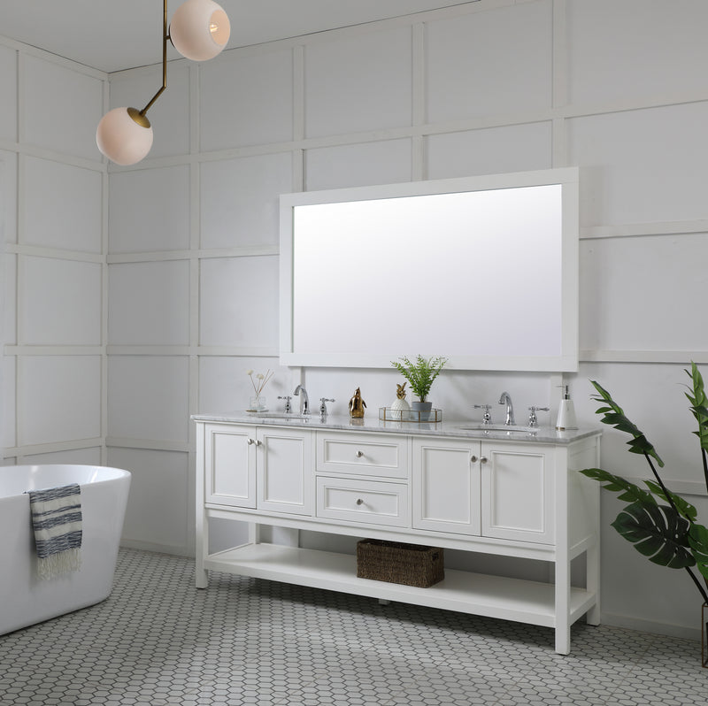 Elegant Lighting VM26036WH Mirror, White