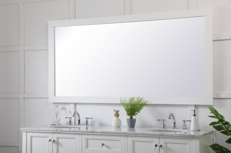 Elegant Lighting VM27236WH Mirror, White