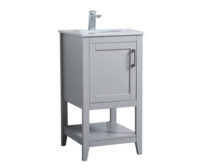 Elegant Lighting VF16018GR Single Bathroom Vanity, Grey