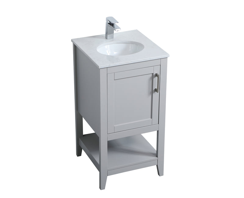 Elegant Lighting VF16018GR Single Bathroom Vanity, Grey