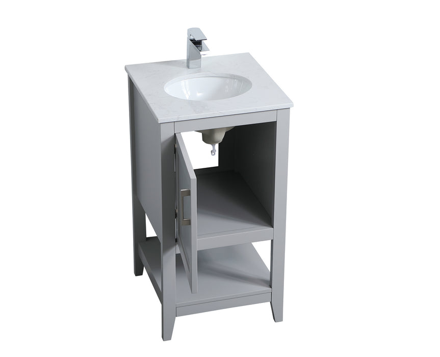Elegant Lighting VF16018GR Single Bathroom Vanity, Grey