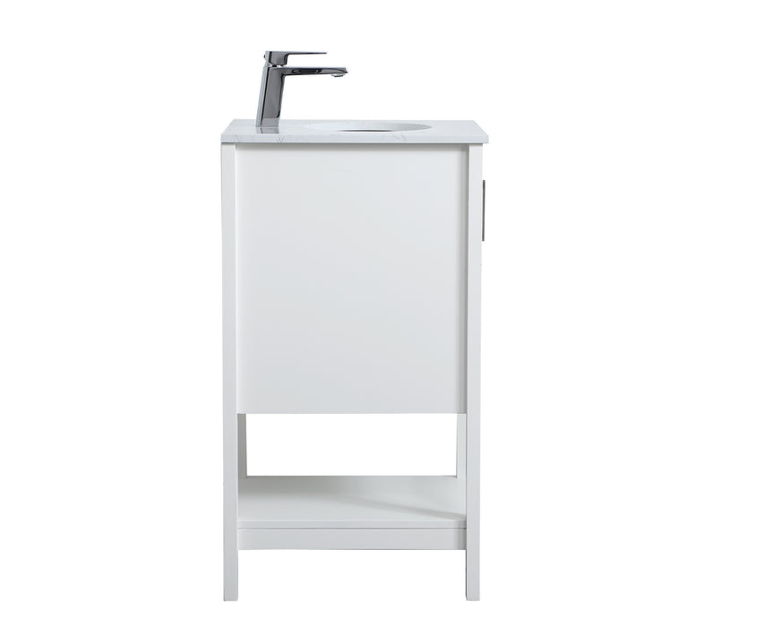 Elegant Lighting VF16018WH Single Bathroom Vanity, White