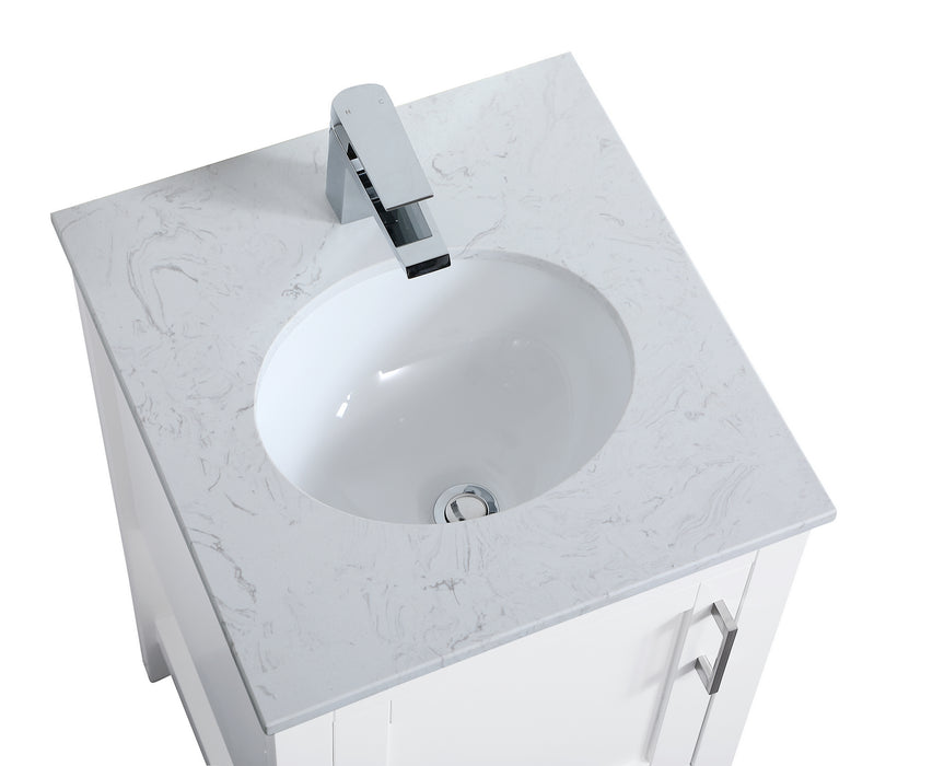 Elegant Lighting VF16018WH Single Bathroom Vanity, White