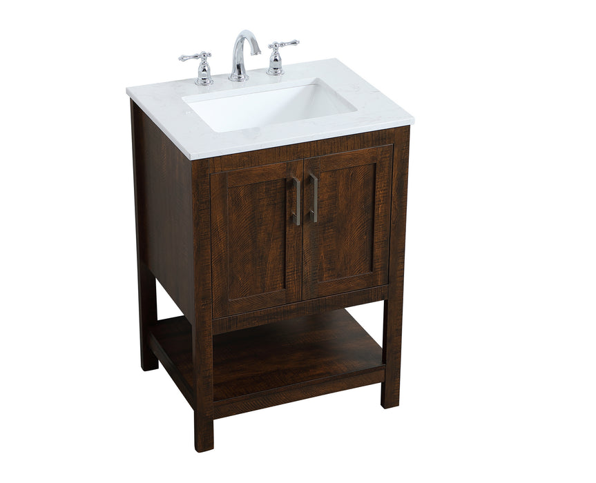 Elegant Lighting VF16024EX Single Bathroom Vanity, Expresso