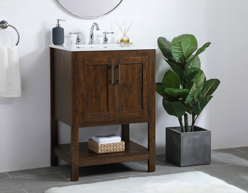 Elegant Lighting VF16024EX Single Bathroom Vanity, Expresso