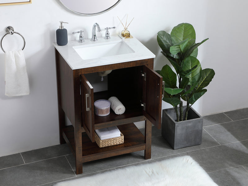 Elegant Lighting VF16024EX Single Bathroom Vanity, Expresso