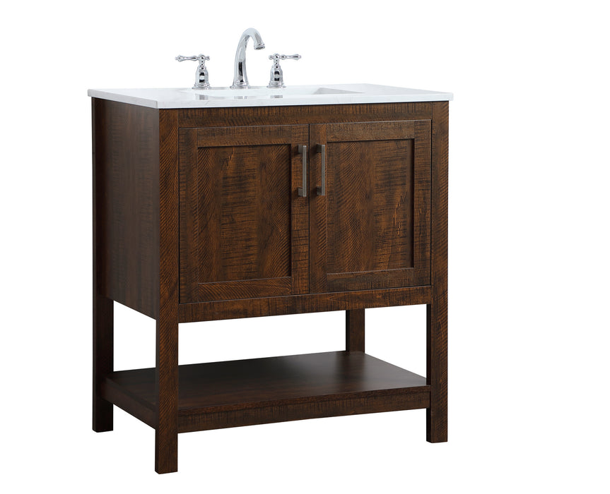 Elegant Lighting VF16030EX Single Bathroom Vanity, Expresso