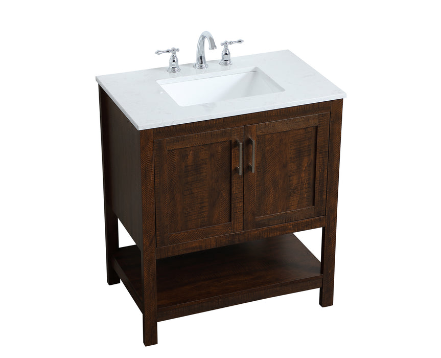 Elegant Lighting VF16030EX Single Bathroom Vanity, Expresso