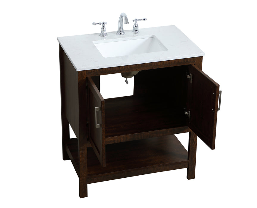 Elegant Lighting VF16030EX Single Bathroom Vanity, Expresso