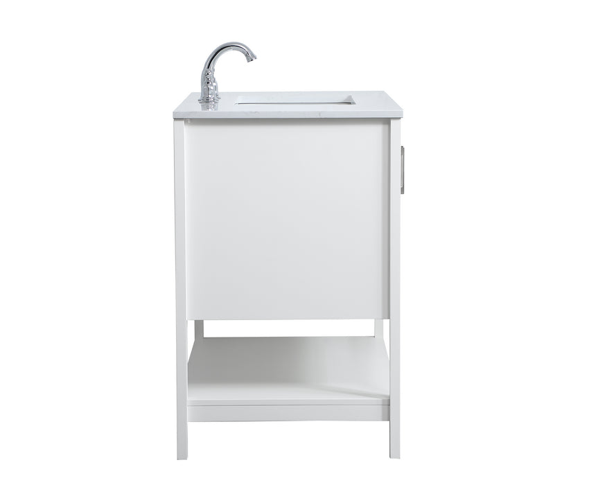 Elegant Lighting VF16036WH Single Bathroom Vanity, White