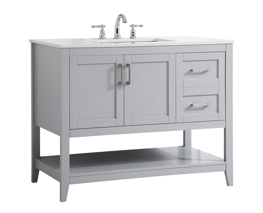Elegant Lighting VF16042GR Single Bathroom Vanity, Grey