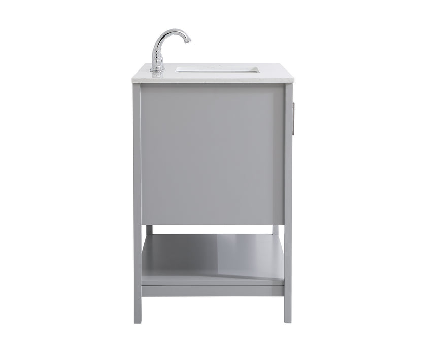 Elegant Lighting VF16042GR Single Bathroom Vanity, Grey