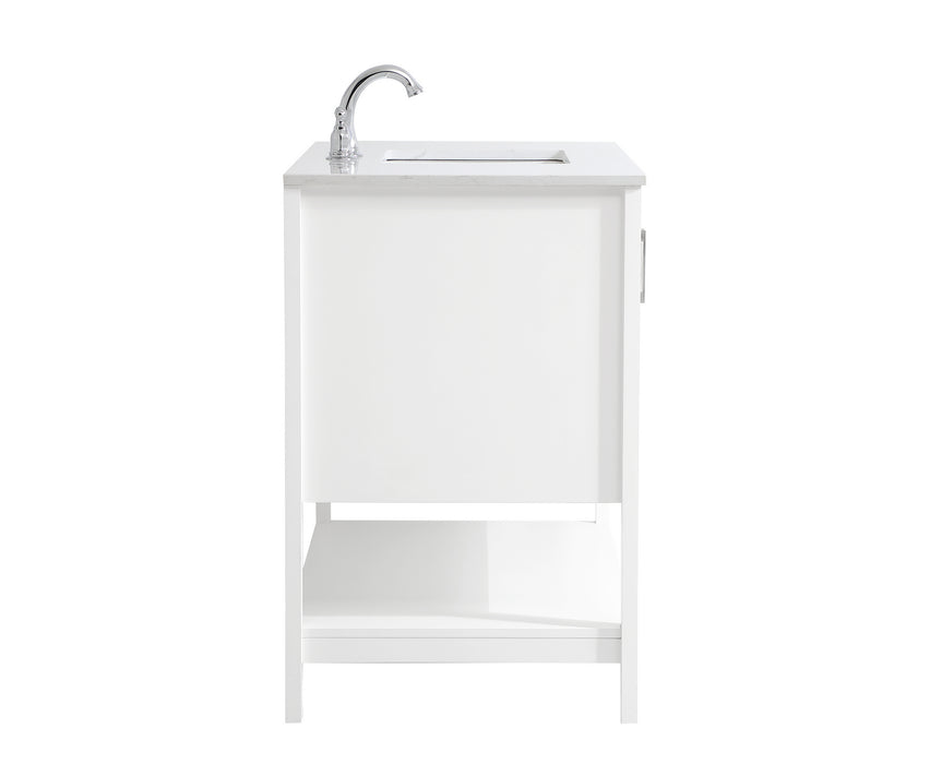 Elegant Lighting VF16042WH Single Bathroom Vanity, White