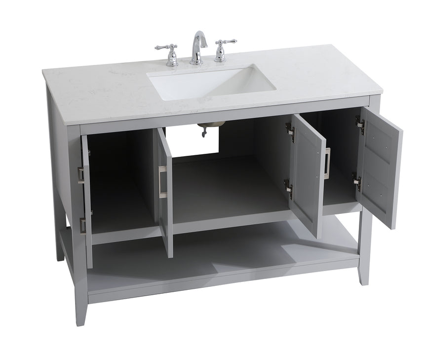 Elegant Lighting VF16048GR Single Bathroom Vanity, Grey