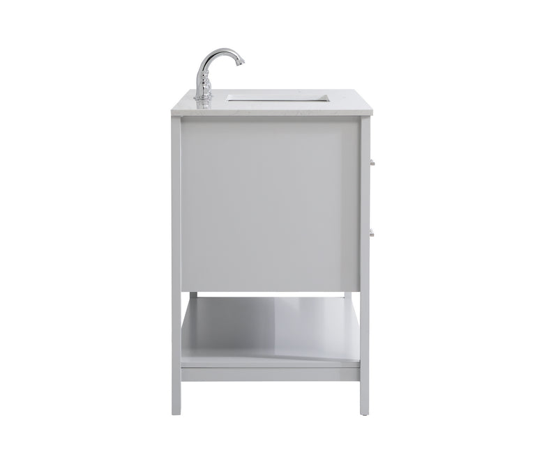 Elegant Lighting VF16048GR Single Bathroom Vanity, Grey