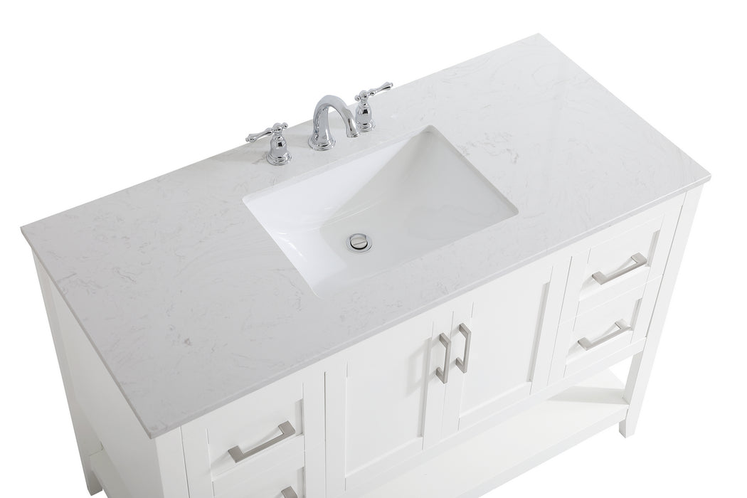 Elegant Lighting VF16048WH Single Bathroom Vanity, White