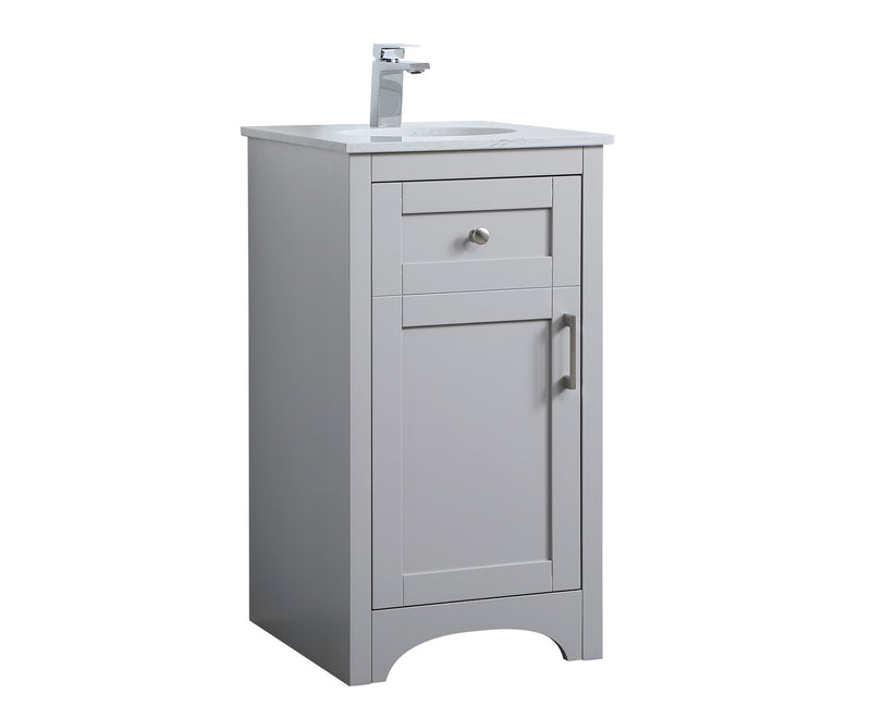 Elegant Lighting VF17018GR Single Bathroom Vanity, Grey