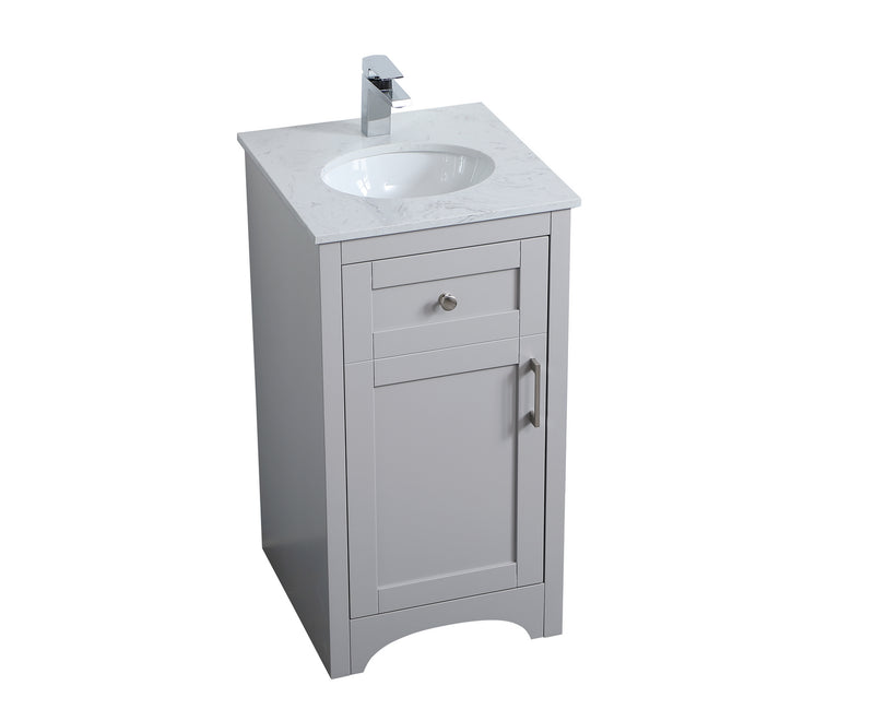 Elegant Lighting VF17018GR Single Bathroom Vanity, Grey