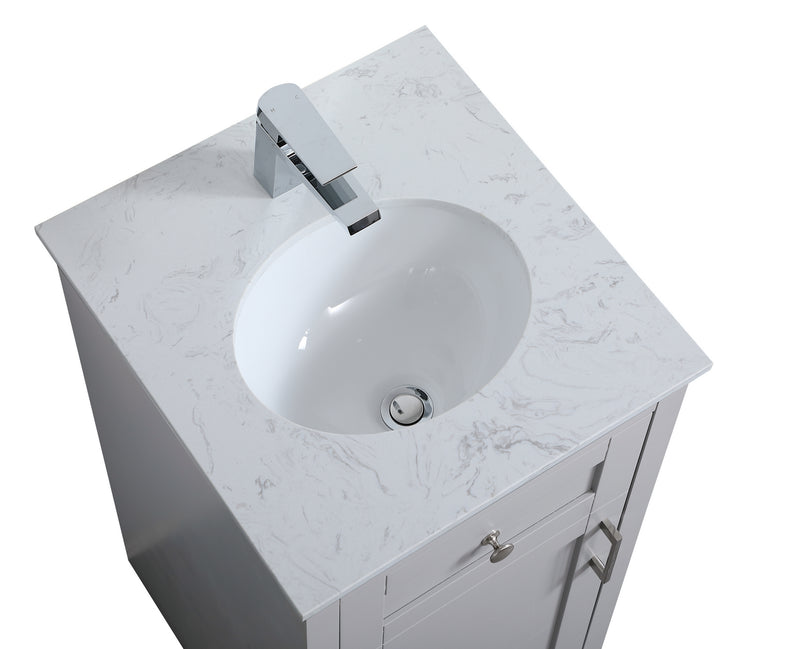 Elegant Lighting VF17018GR Single Bathroom Vanity, Grey