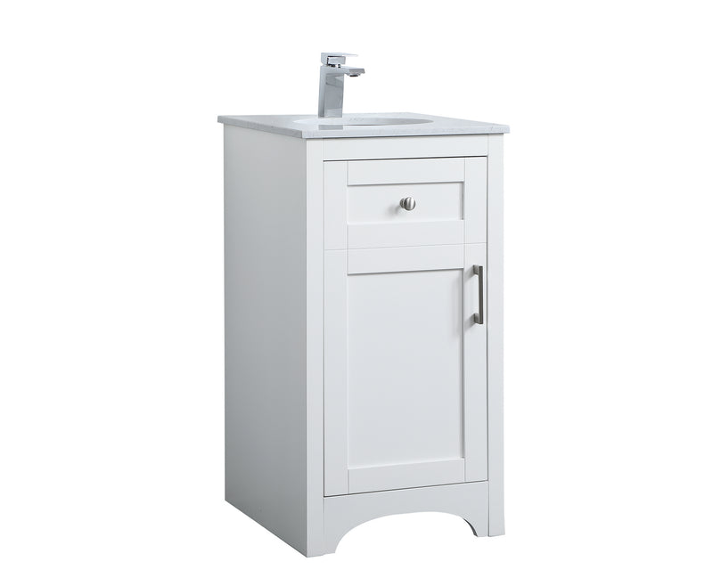 Elegant Lighting VF17018WH Single Bathroom Vanity, White
