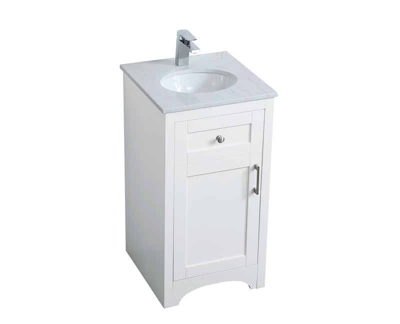 Elegant Lighting VF17018WH Single Bathroom Vanity, White