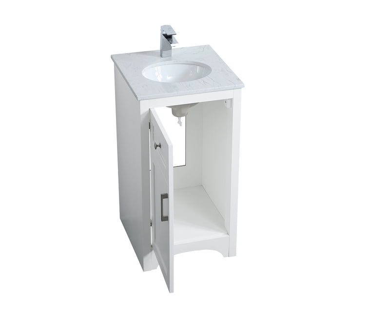 Elegant Lighting VF17018WH Single Bathroom Vanity, White