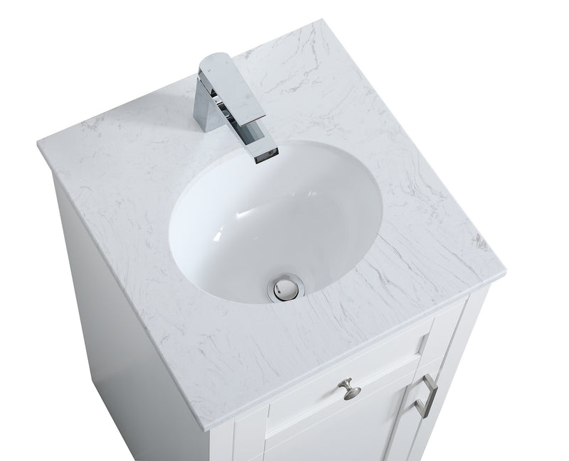 Elegant Lighting VF17018WH Single Bathroom Vanity, White
