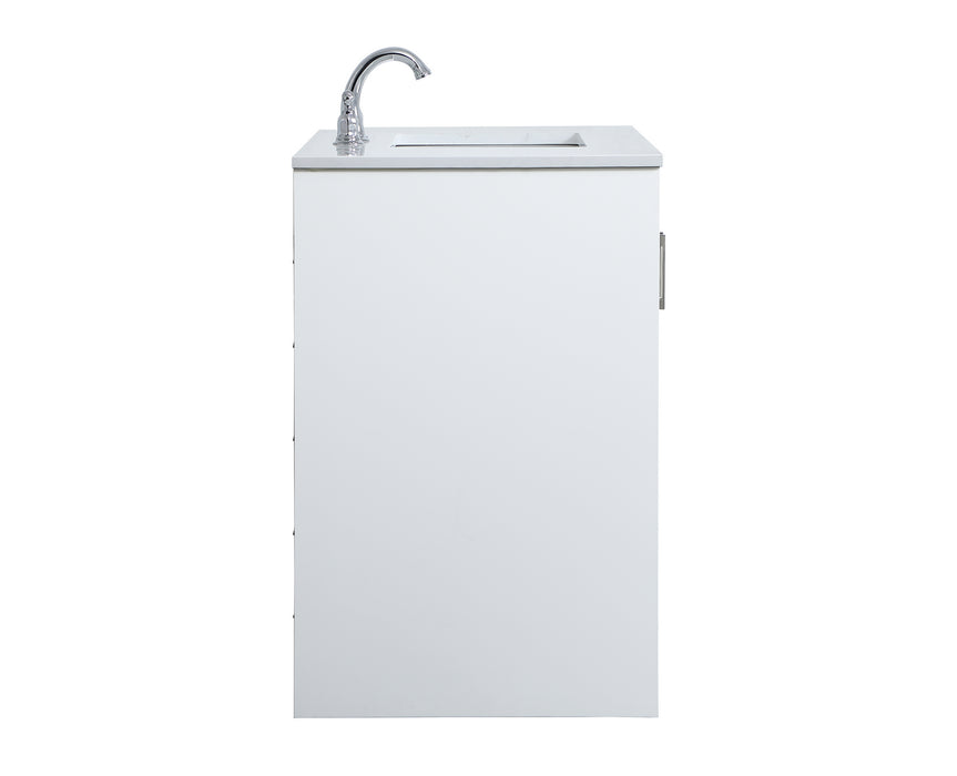 Elegant Lighting VF17036WH Single Bathroom Vanity, White