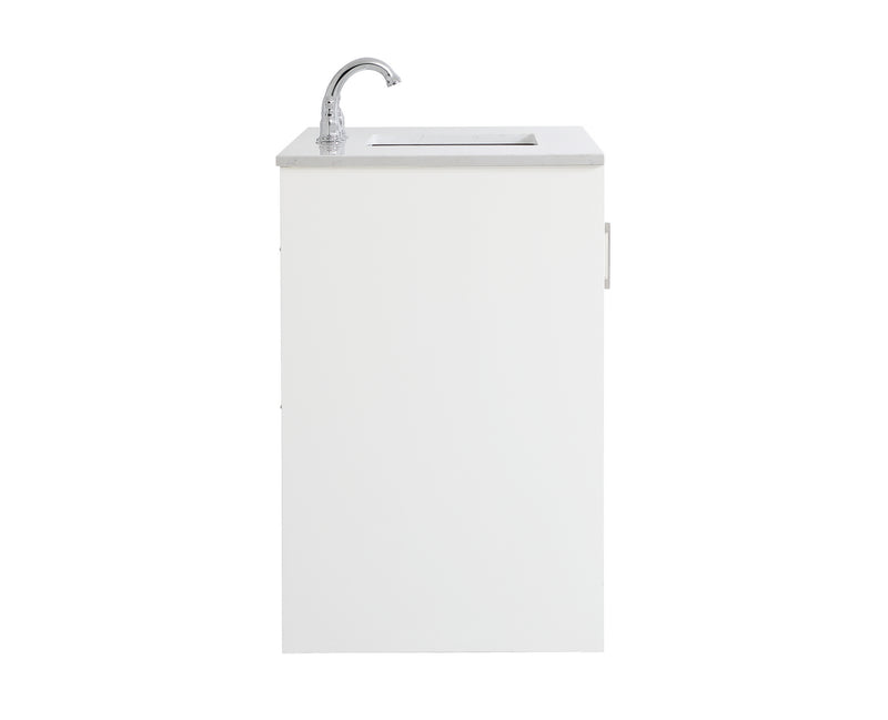 Elegant Lighting VF17042WH Single Bathroom Vanity, White