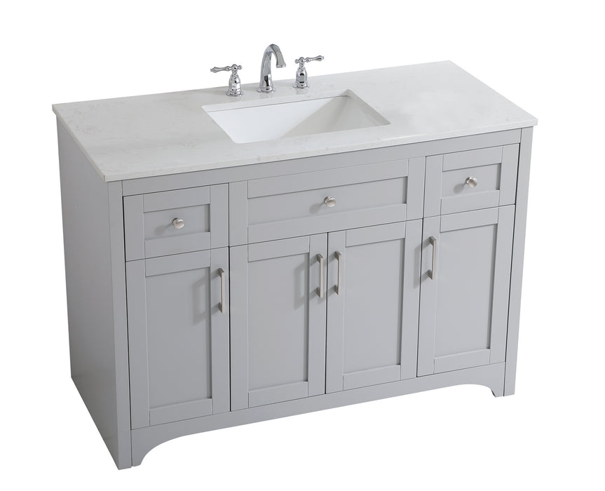 Elegant Lighting VF17048GR Single Bathroom Vanity, Grey
