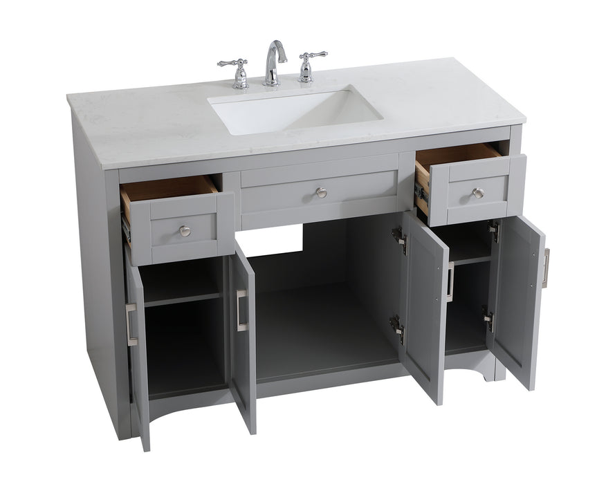 Elegant Lighting VF17048GR Single Bathroom Vanity, Grey