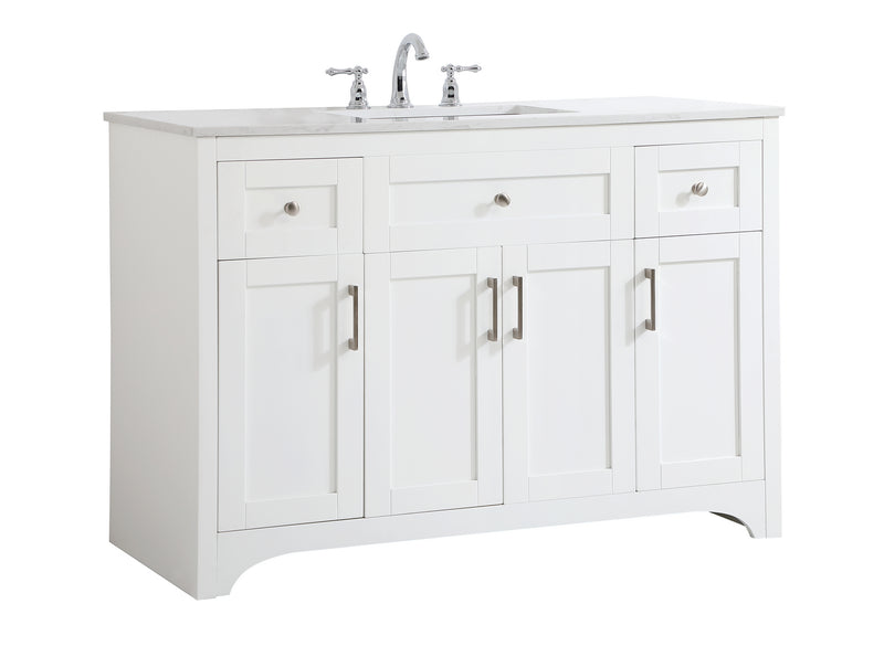 Elegant Lighting VF17048WH Single Bathroom Vanity, White