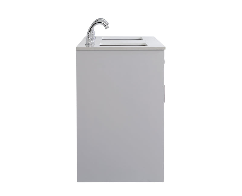 Elegant Lighting VF17060DGR Double Bathroom Vanity, Grey
