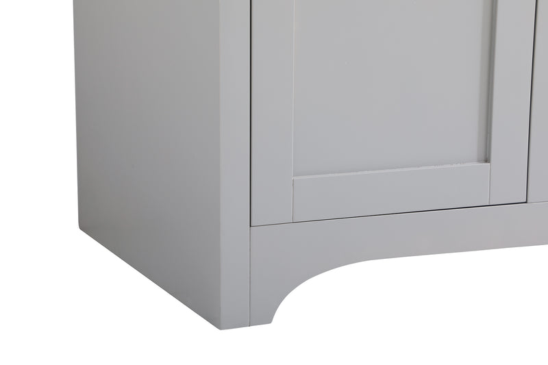 Elegant Lighting VF17060DGR Double Bathroom Vanity, Grey