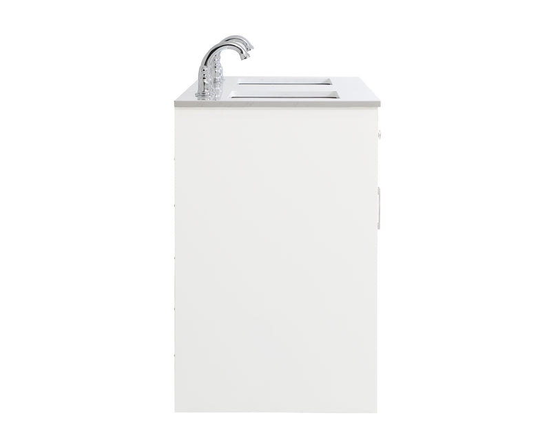 Elegant Lighting VF17060DWH Double Bathroom Vanity, White
